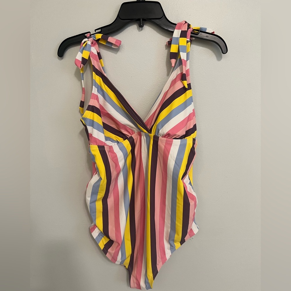 Striped Maternity Bathing Suit